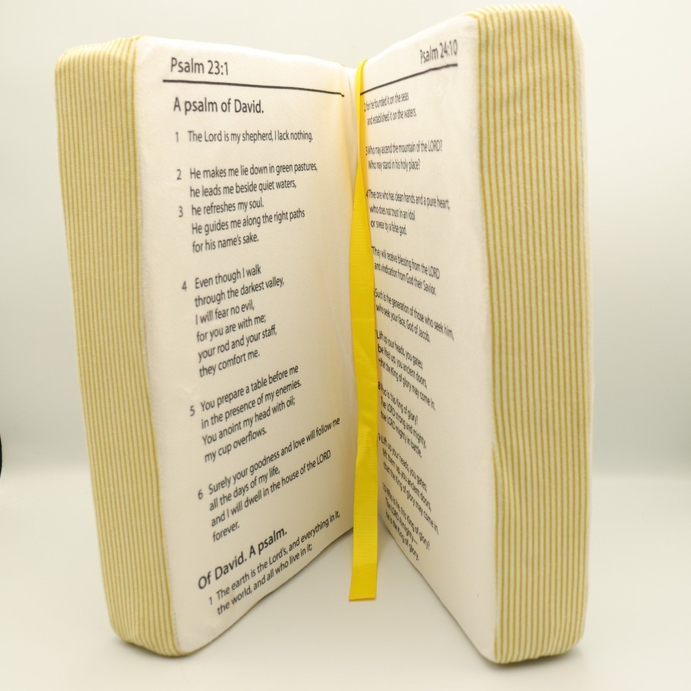 Bible Plush Book 23rd Psalm Psalty NIV Sunday School Church Pastor Children Kids